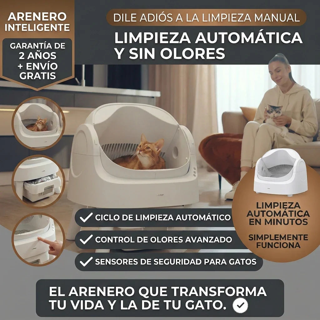 PET PIVOT: ARENERO PARA GATOS ELÉCTRICO