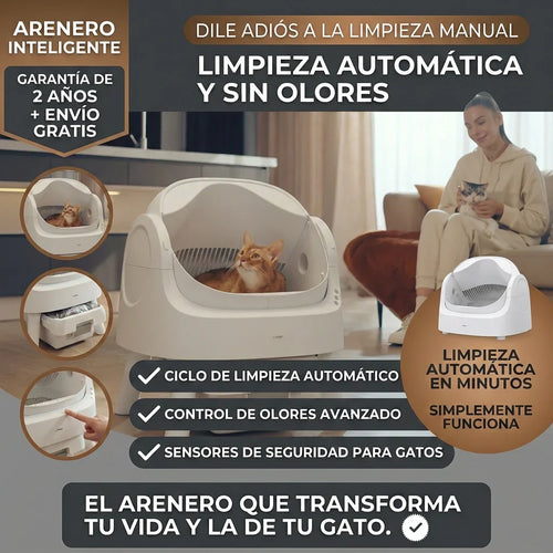 PET PIVOT: ARENERO PARA GATOS ELÉCTRICO