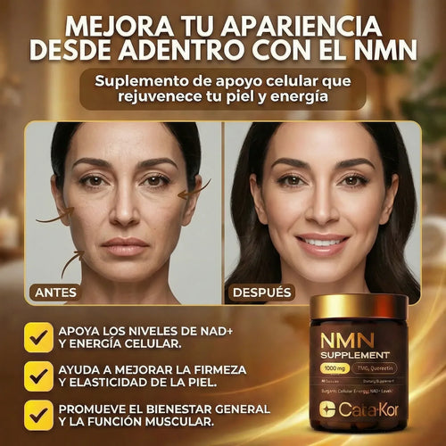 NMN 1000 MG Rejuvenecimiento Celular con TMG + Quercetina - COMPRA 1 Y LLEVA 1 GRATIS